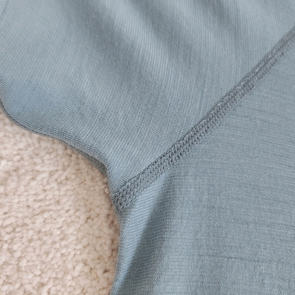 Smartwool Blue Gray Merino Sport 150 Gorpcore Short Sleeve Polo Shirt Sz XXL - Picture 8 of 10